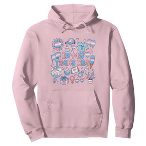 Transgender Pride In My Trans Era Hoodie Proud Ally Support Graphic TS12 Light Pink Print Your Wear
