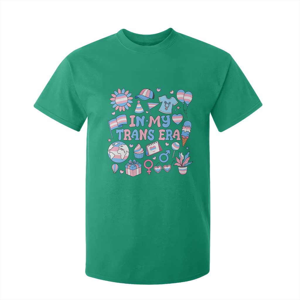 Transgender Pride In My Trans Era T Shirt For Kid Proud Ally Support Graphic TS12 Irish Green Print Your Wear