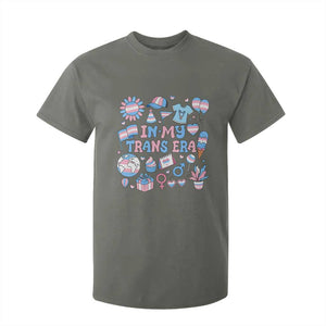 Transgender Pride In My Trans Era T Shirt For Kid Proud Ally Support Graphic TS12 Military Green Print Your Wear