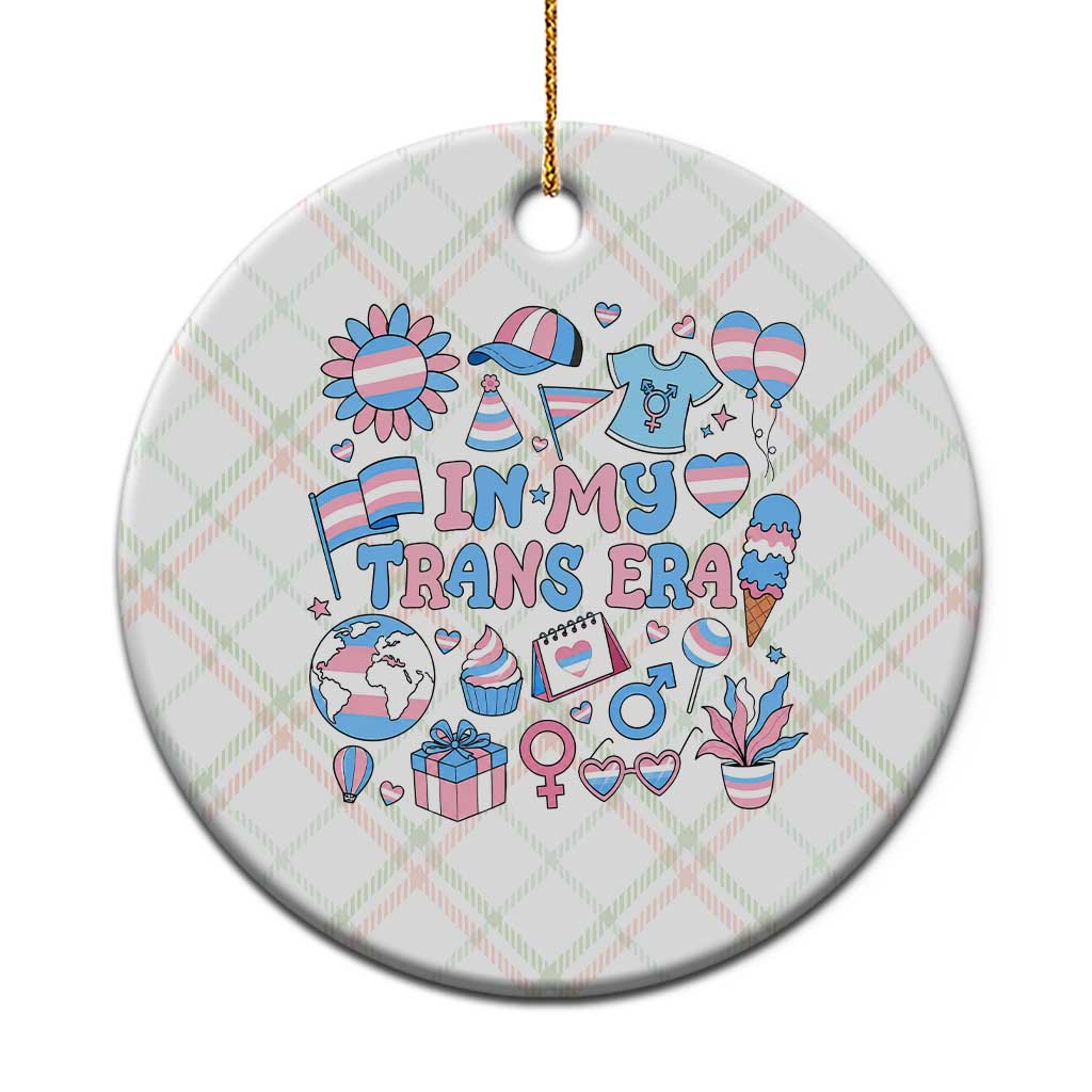 Transgender Pride In My Trans Era Ceramic Ornament Proud Ally Support Graphic