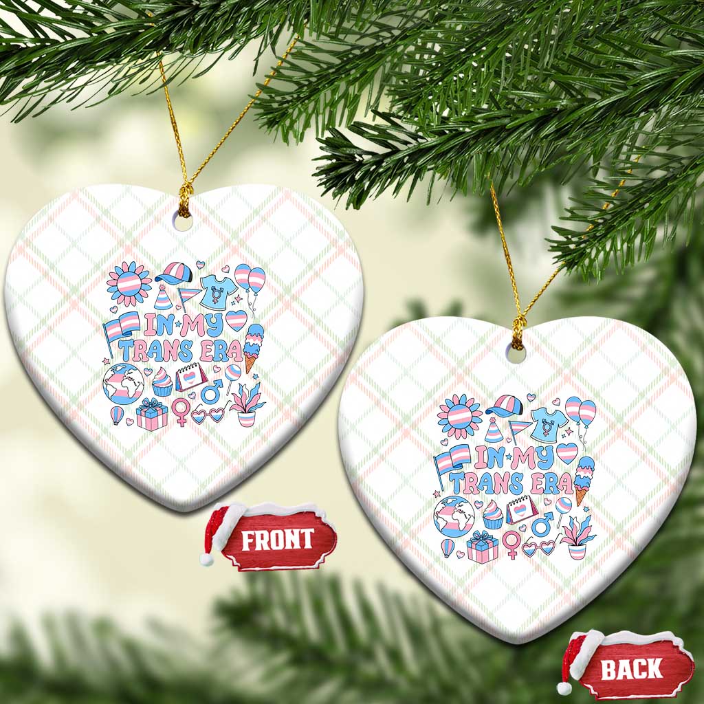 Transgender Pride In My Trans Era Ceramic Ornament Proud Ally Support Graphic