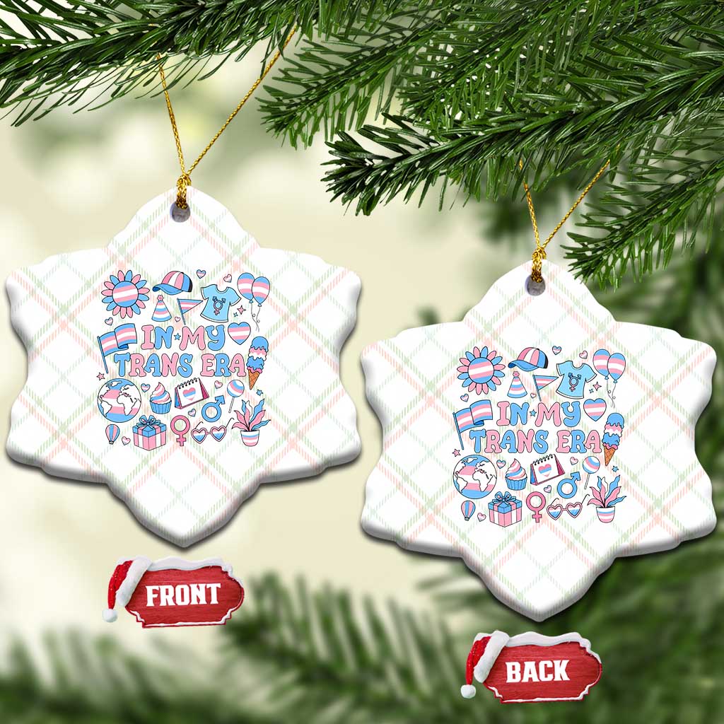 Transgender Pride In My Trans Era Ceramic Ornament Proud Ally Support Graphic