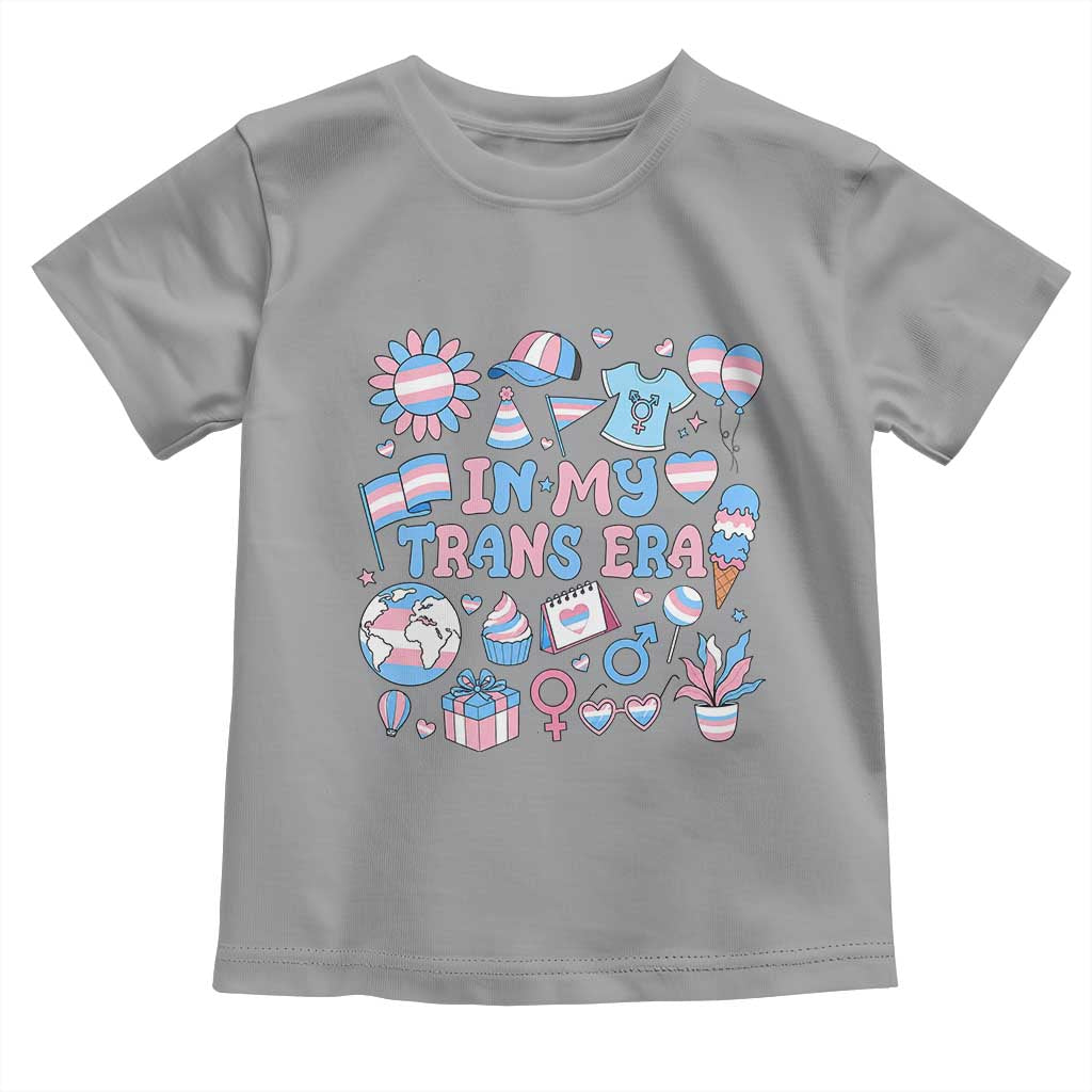 Transgender Pride In My Trans Era Toddler T Shirt Proud Ally Support Graphic TS12 Sport Gray Print Your Wear