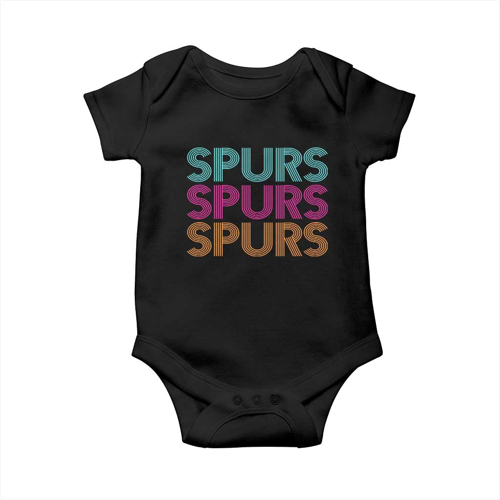 Retro Spurs Name Baby Onesie Vintage Sports Fan Gift