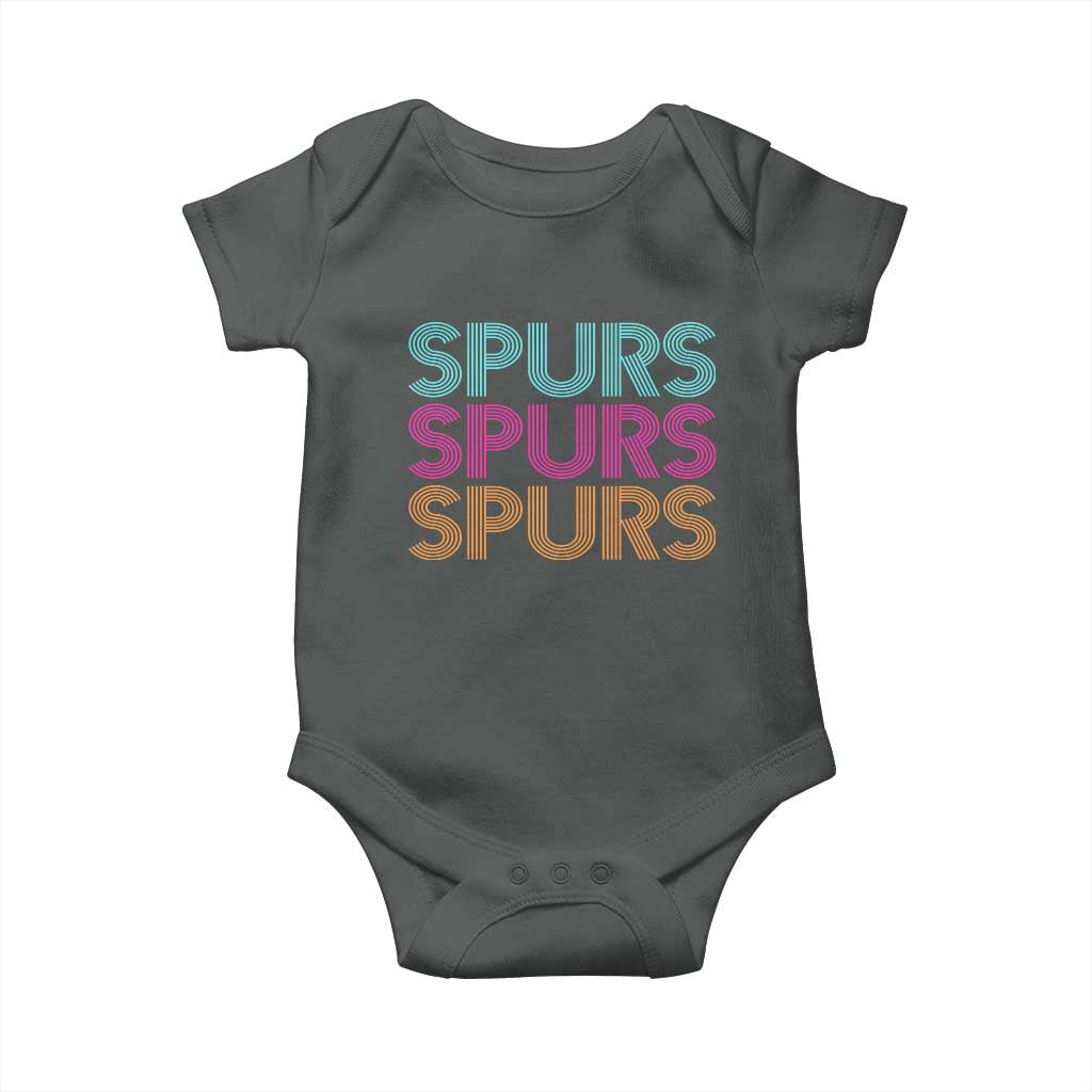 Retro Spurs Name Baby Onesie Vintage Sports Fan Gift