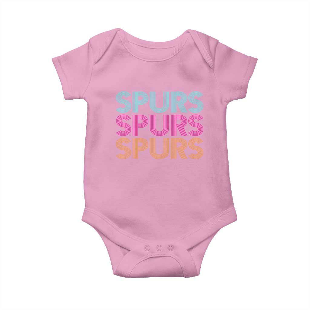Retro Spurs Name Baby Onesie Vintage Sports Fan Gift