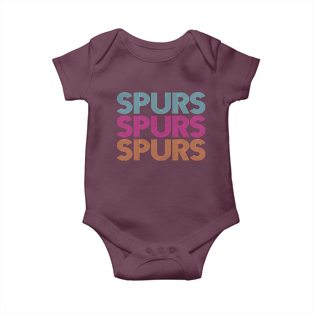 Retro Spurs Name Baby Onesie Vintage Sports Fan Gift