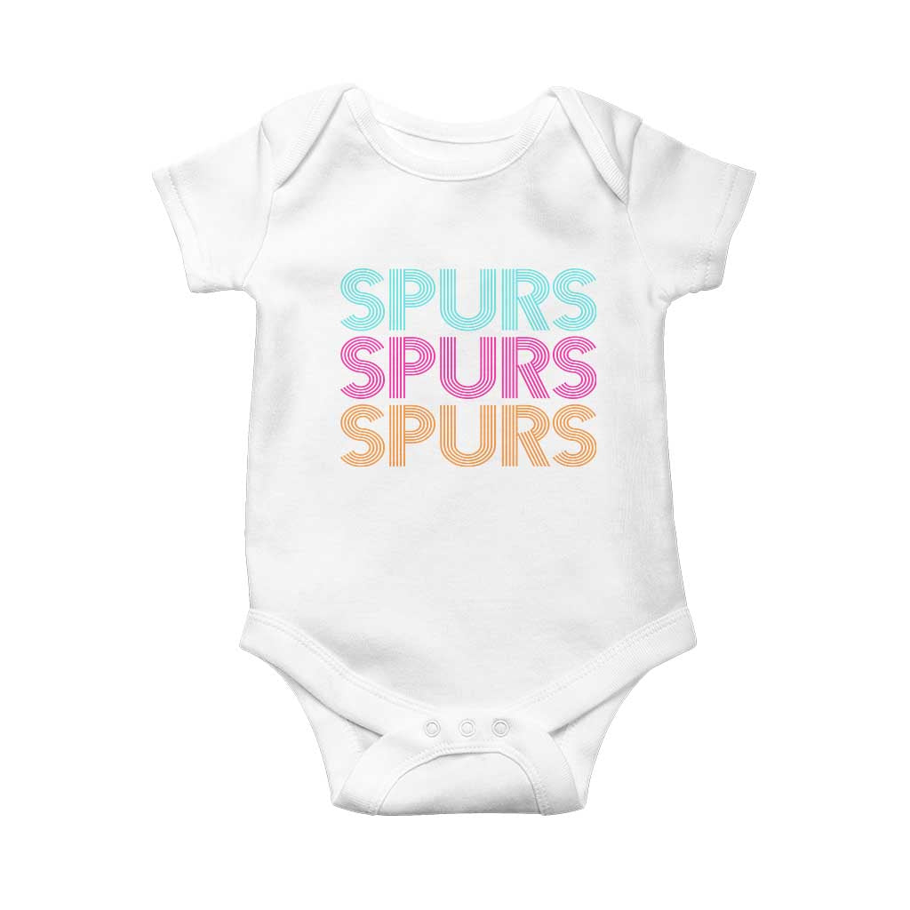 Retro Spurs Name Baby Onesie Vintage Sports Fan Gift