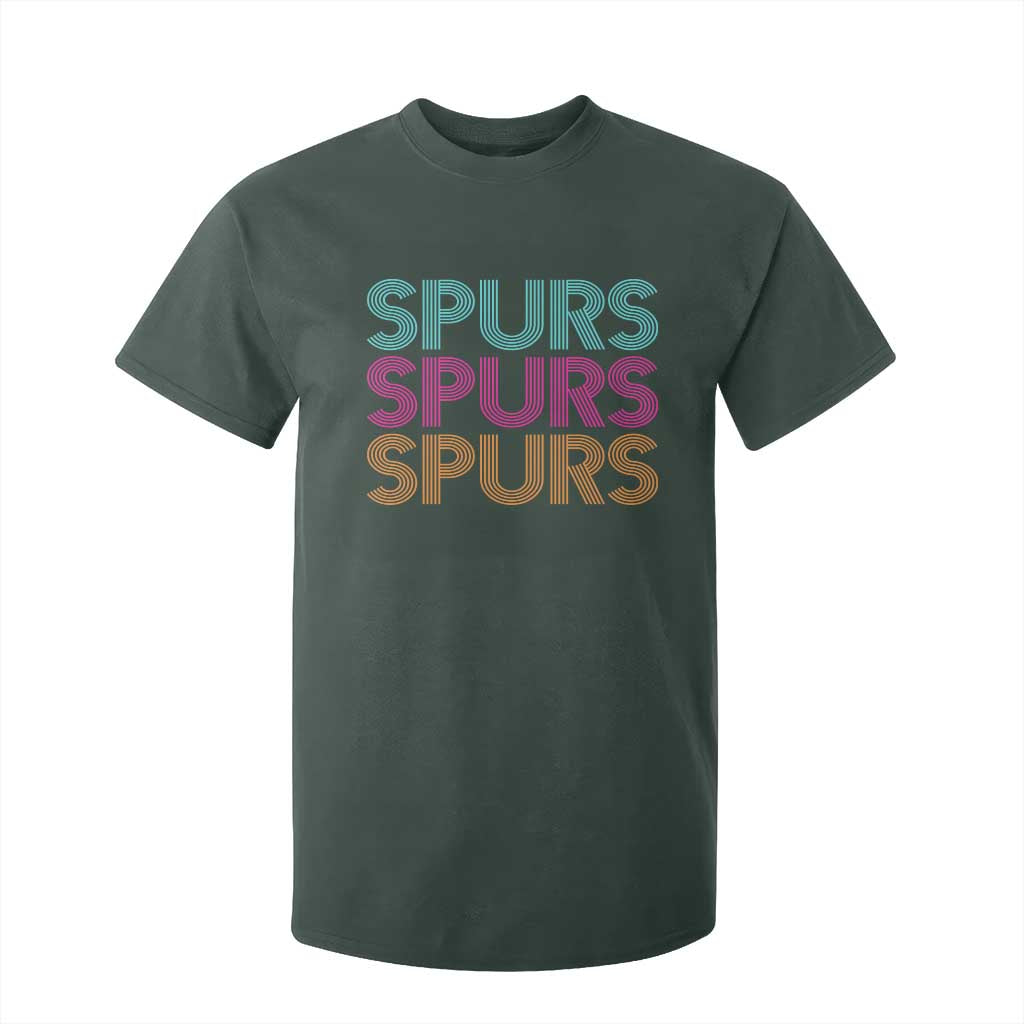 Retro Spurs Name T Shirt For Kid Vintage Sports Fan Gift TS12 Dark Forest Green Print Your Wear