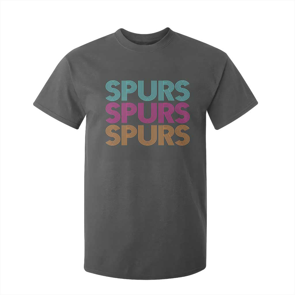 Retro Spurs Name T Shirt For Kid Vintage Sports Fan Gift TS12 Dark Heather Print Your Wear
