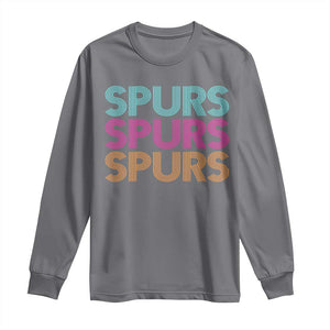 Retro Spurs Name Long Sleeve Shirt Vintage Sports Fan Gift