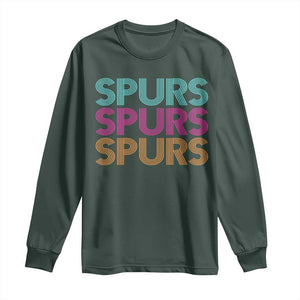 Retro Spurs Name Long Sleeve Shirt Vintage Sports Fan Gift