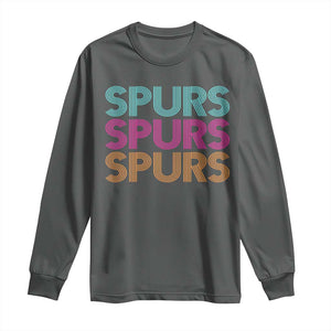 Retro Spurs Name Long Sleeve Shirt Vintage Sports Fan Gift