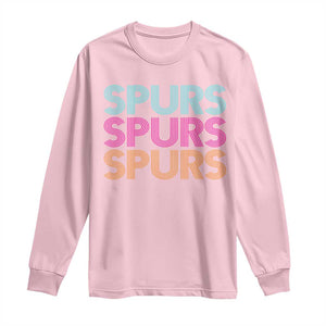 Retro Spurs Name Long Sleeve Shirt Vintage Sports Fan Gift