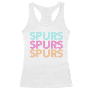 Retro Spurs Name Racerback Tank Top Vintage Sports Fan Gift