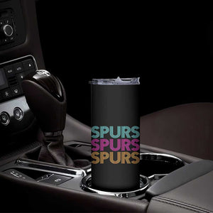 Retro Spurs Name Skinny Tumbler Vintage Sports Fan Gift