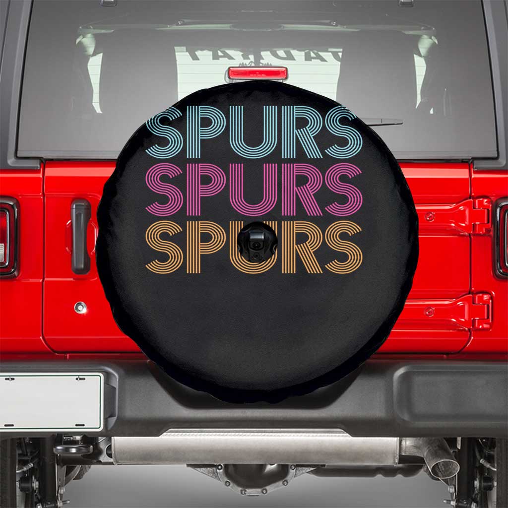 Retro Spurs Name Spare Tire Cover Vintage Sports Fan Gift