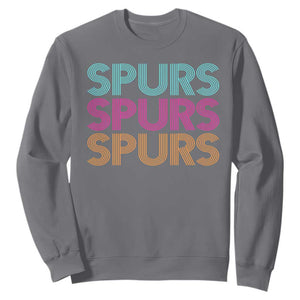 Retro Spurs Name Sweatshirt Vintage Sports Fan Gift