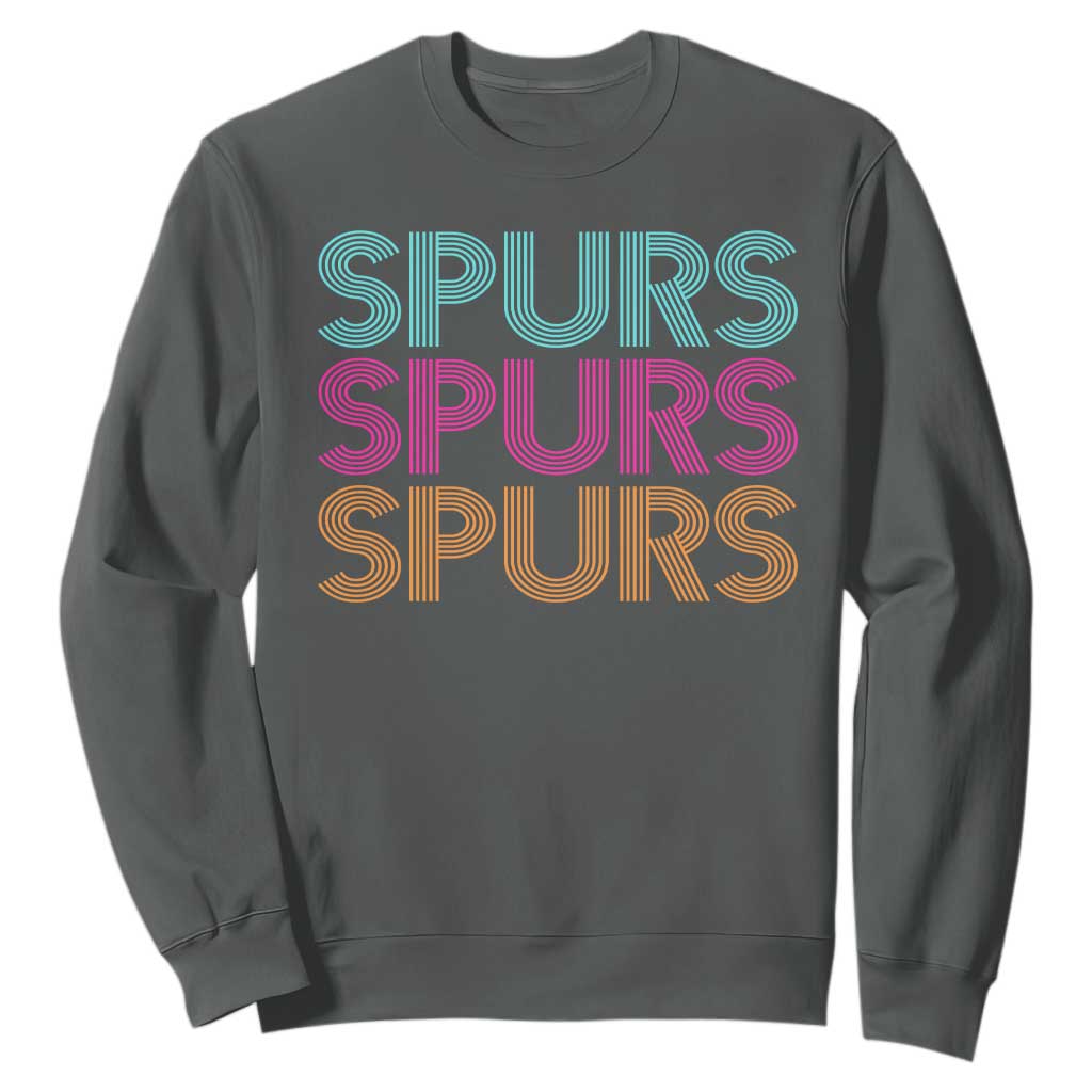 Retro Spurs Name Sweatshirt Vintage Sports Fan Gift