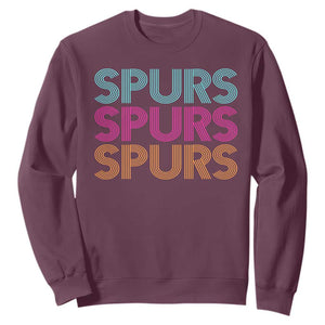Retro Spurs Name Sweatshirt Vintage Sports Fan Gift