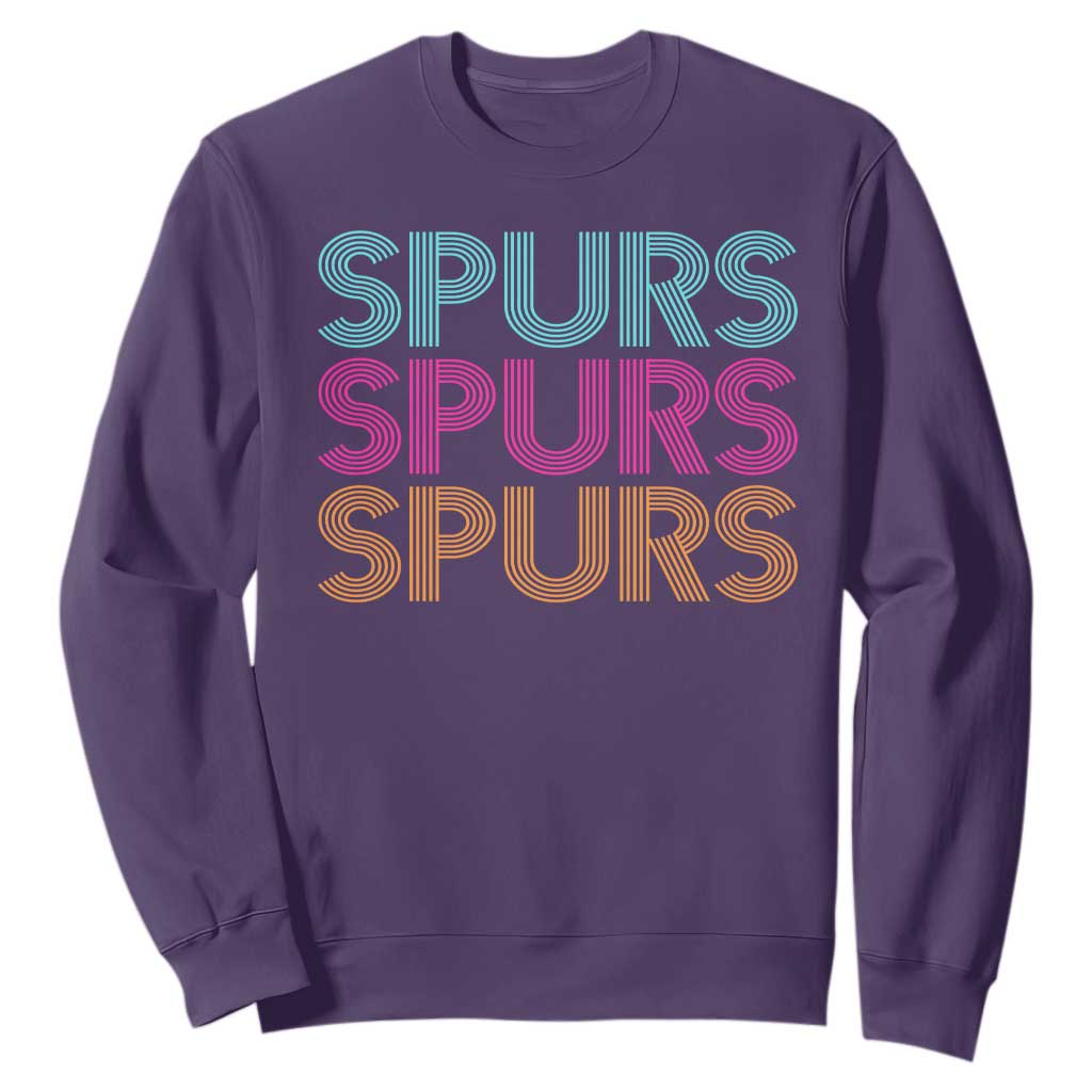 Retro Spurs Name Sweatshirt Vintage Sports Fan Gift