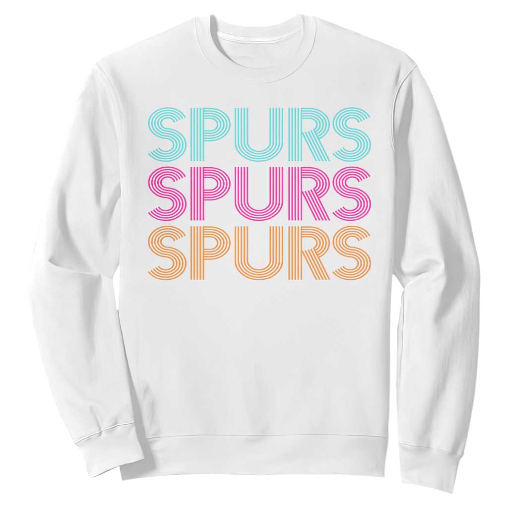 Retro Spurs Name Sweatshirt Vintage Sports Fan Gift