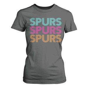 Retro Spurs Name T Shirt For Women Vintage Sports Fan Gift TS12 Dark Heather Print Your Wear