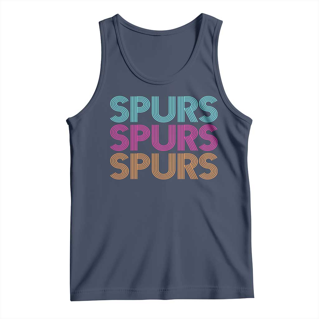 Retro Spurs Name Tank Top Vintage Sports Fan Gift