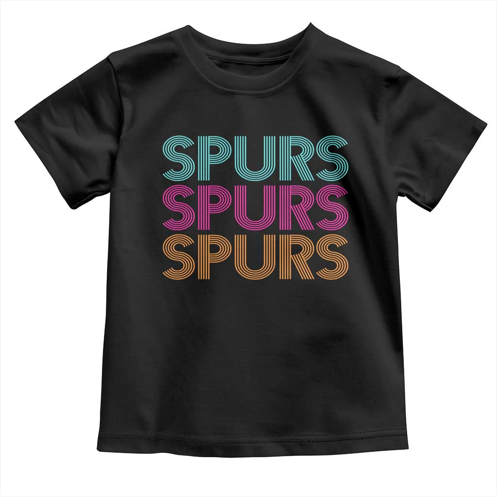 Retro Spurs Name Toddler T Shirt Vintage Sports Fan Gift
