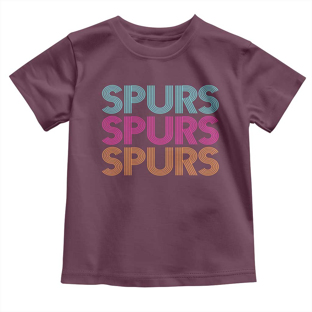 Retro Spurs Name Toddler T Shirt Vintage Sports Fan Gift