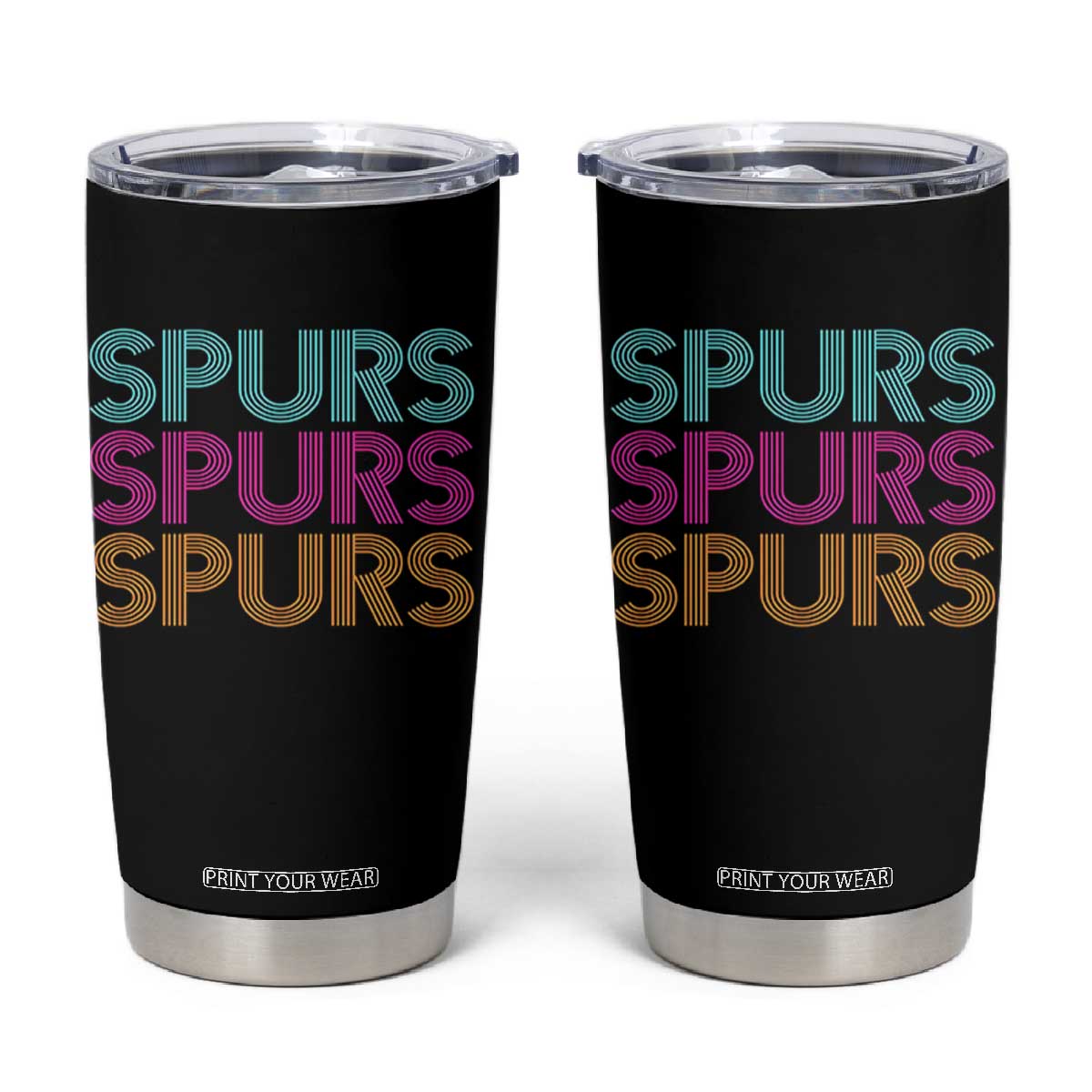 Retro Spurs Name Tumbler Cup Vintage Sports Fan Gift