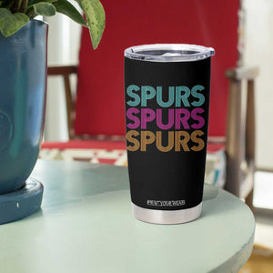 Retro Spurs Name Tumbler Cup Vintage Sports Fan Gift