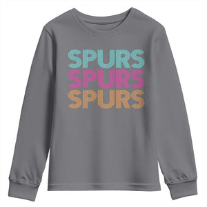 Retro Spurs Name Youth Sweatshirt Vintage Sports Fan Gift