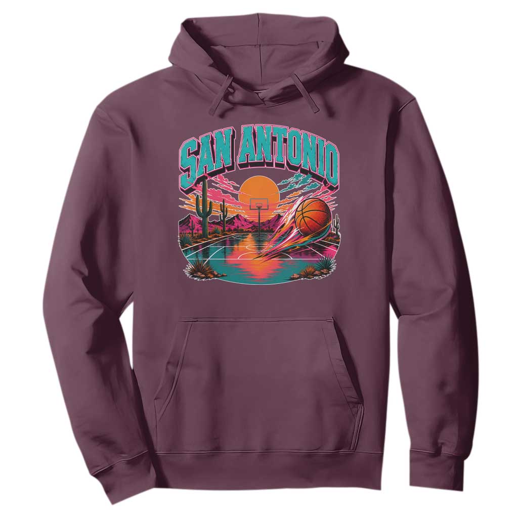 Game Day San Antonio Pride Hoodie Retro Western Pink Neon