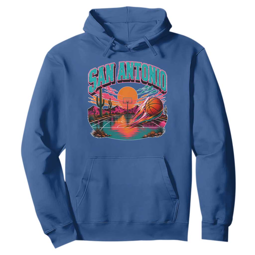 Game Day San Antonio Pride Hoodie Retro Western Pink Neon