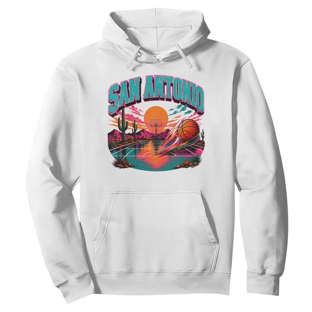 Game Day San Antonio Pride Hoodie Retro Western Pink Neon