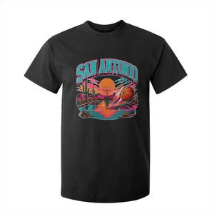 Game Day San Antonio Pride T Shirt For Kid Retro Western Pink Neon