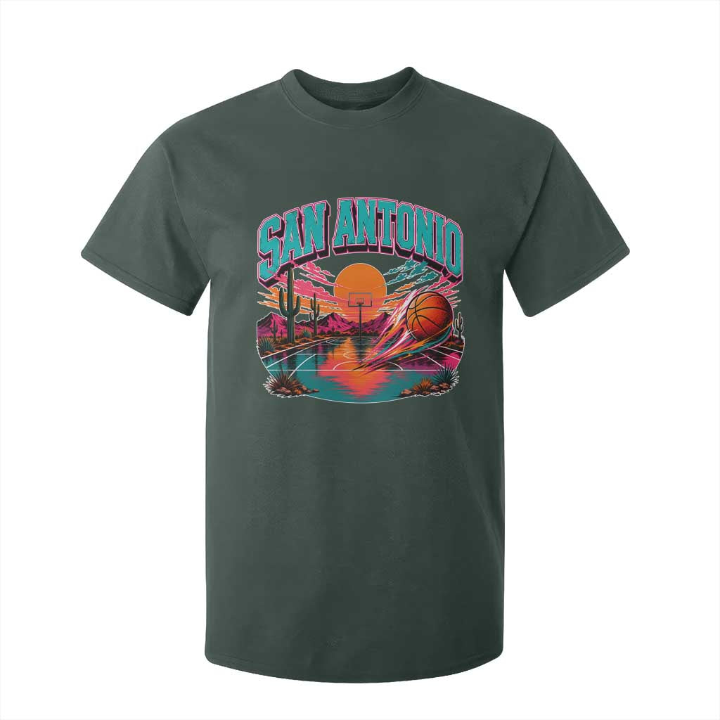 Game Day San Antonio Pride T Shirt For Kid Retro Western Pink Neon