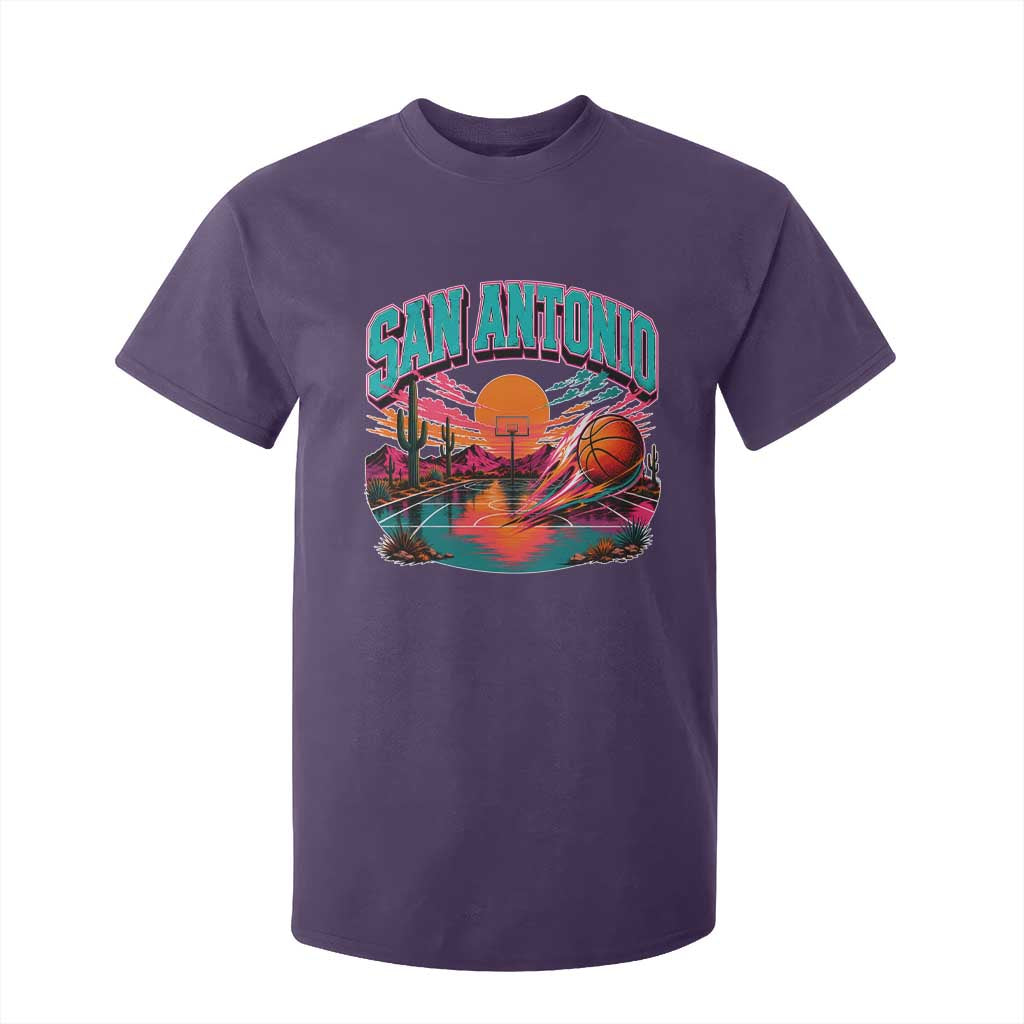 Game Day San Antonio Pride T Shirt For Kid Retro Western Pink Neon
