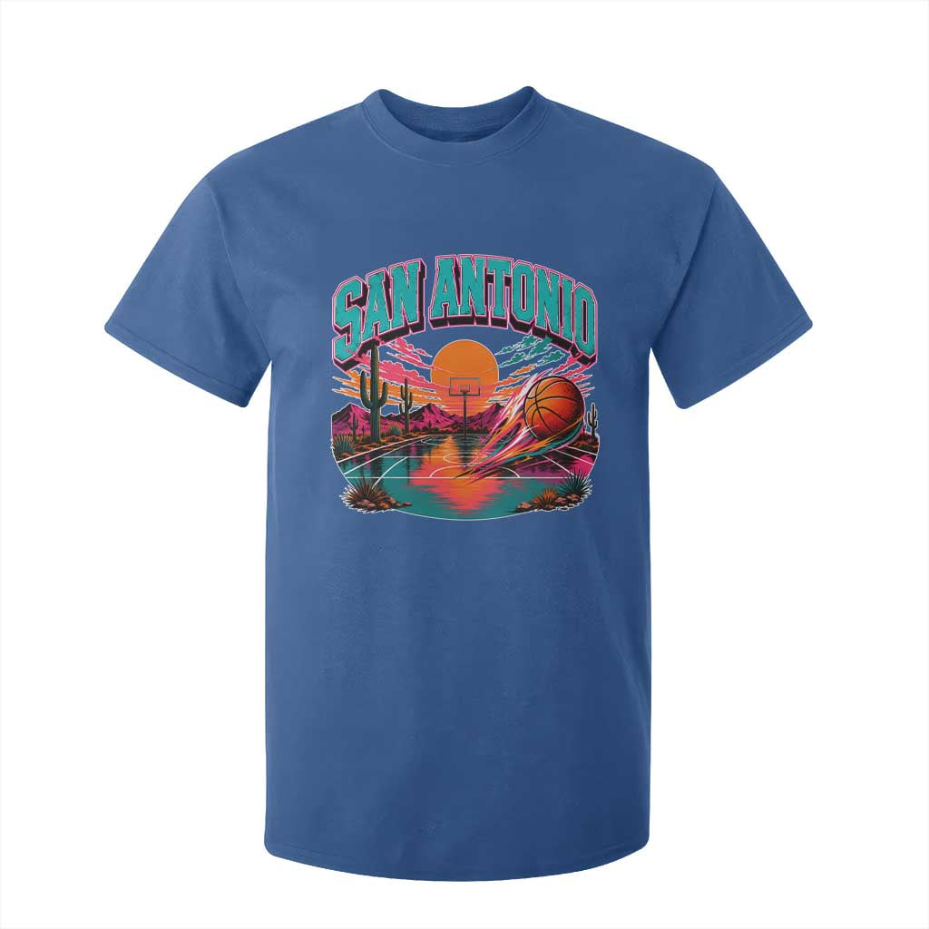 Game Day San Antonio Pride T Shirt For Kid Retro Western Pink Neon