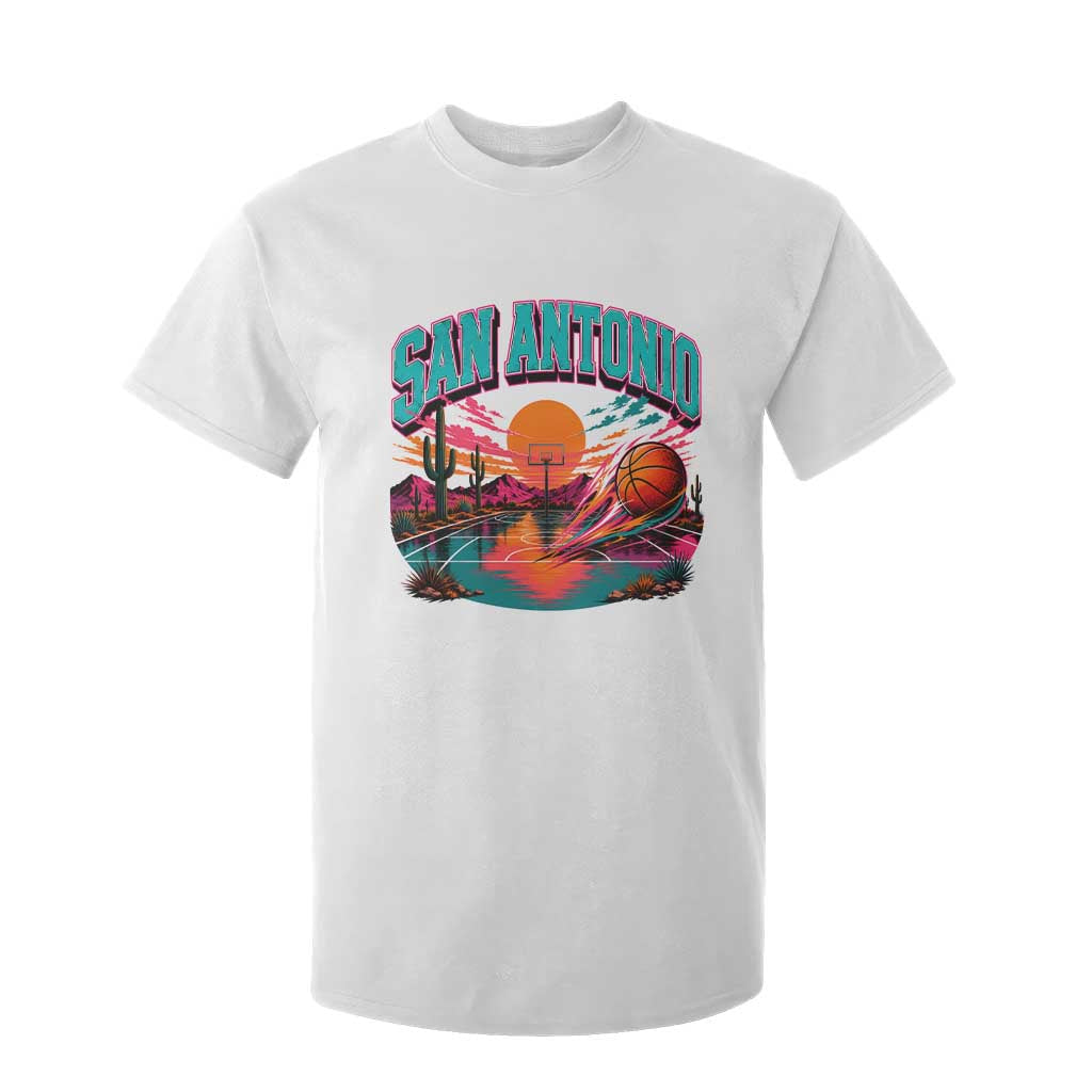 Game Day San Antonio Pride T Shirt For Kid Retro Western Pink Neon