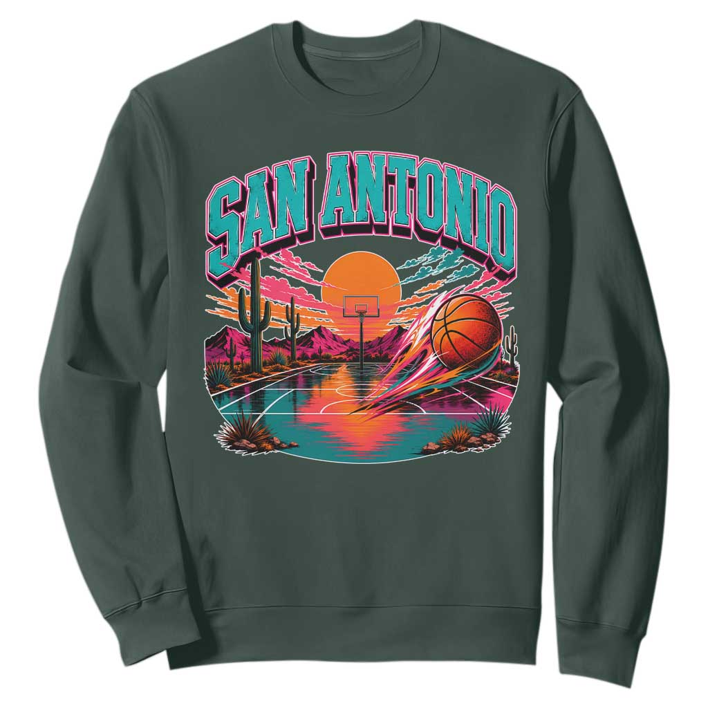Game Day San Antonio Pride Sweatshirt Retro Western Pink Neon