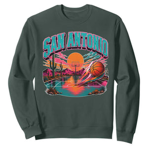 Game Day San Antonio Pride Sweatshirt Retro Western Pink Neon