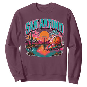 Game Day San Antonio Pride Sweatshirt Retro Western Pink Neon