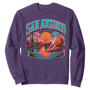 Game Day San Antonio Pride Sweatshirt Retro Western Pink Neon