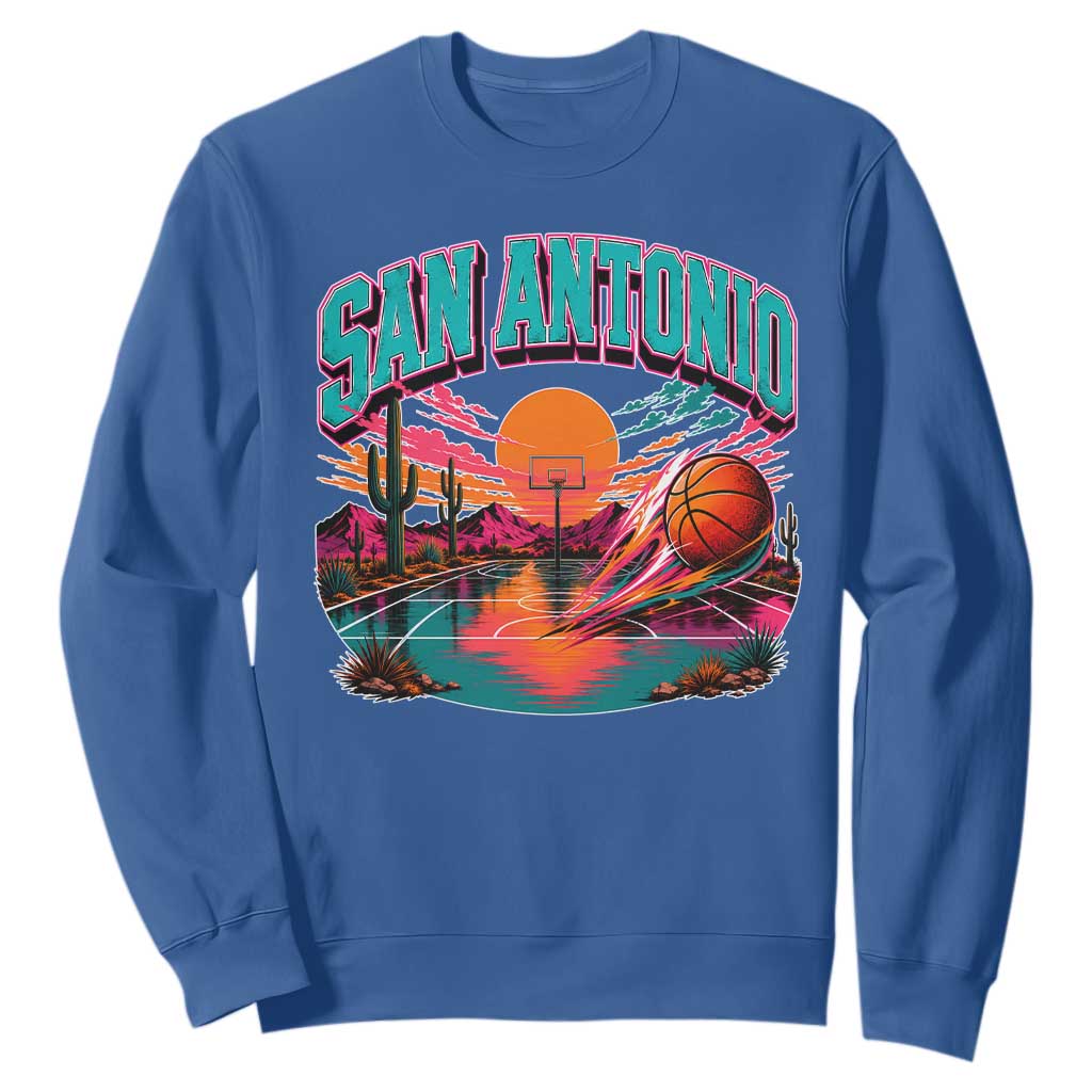 Game Day San Antonio Pride Sweatshirt Retro Western Pink Neon