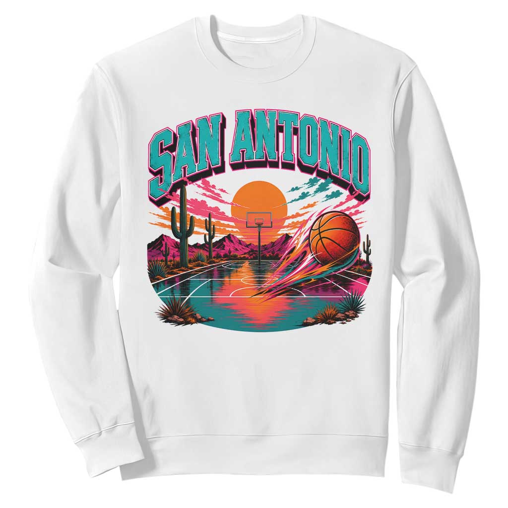 Game Day San Antonio Pride Sweatshirt Retro Western Pink Neon