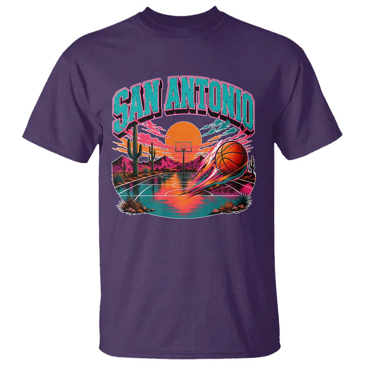 Game Day San Antonio Pride T Shirt Retro Western Pink Neon