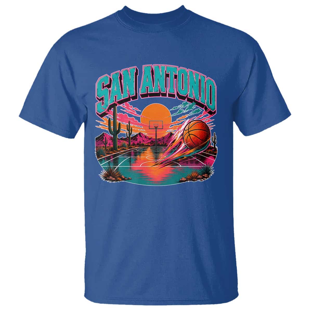 Game Day San Antonio Pride T Shirt Retro Western Pink Neon