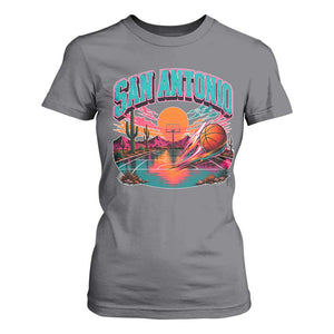 Game Day San Antonio Pride T Shirt For Women Retro Western Pink Neon